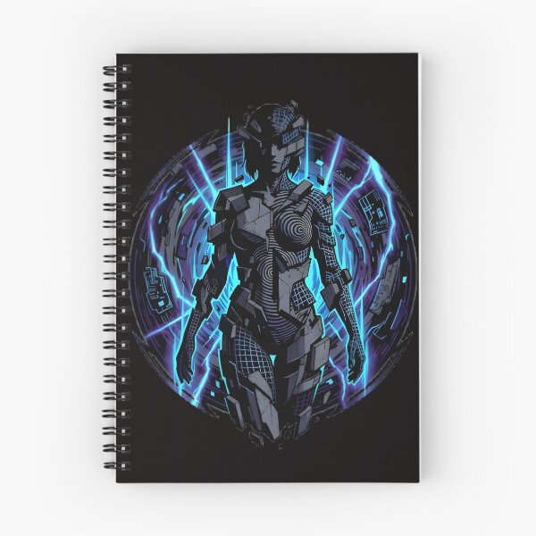 Item preview, Quantum Void Goddess – Cyberpunk Sci-Fi Digital Illustration designed and sold by UniqYou.