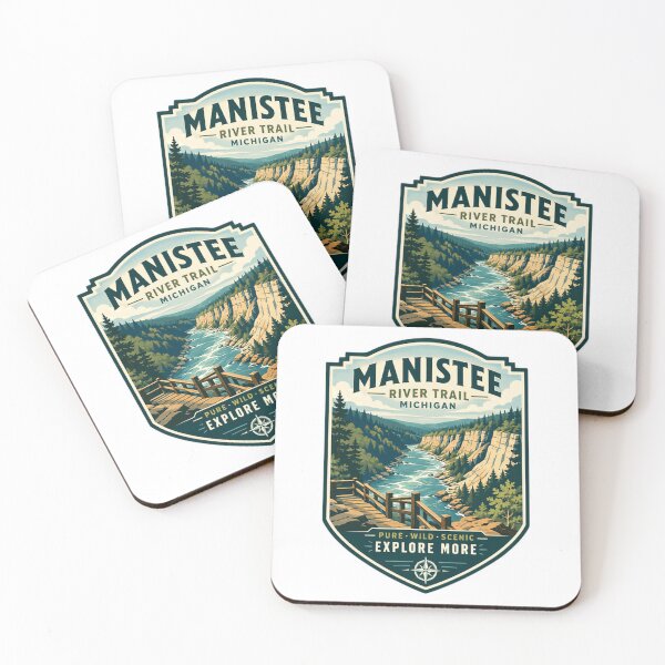 Item preview, Manistee River Trail Michigan Pure Wild Scenic Explore More Outdoors Hiker Adventure designed and sold by Simsimah26Parks.