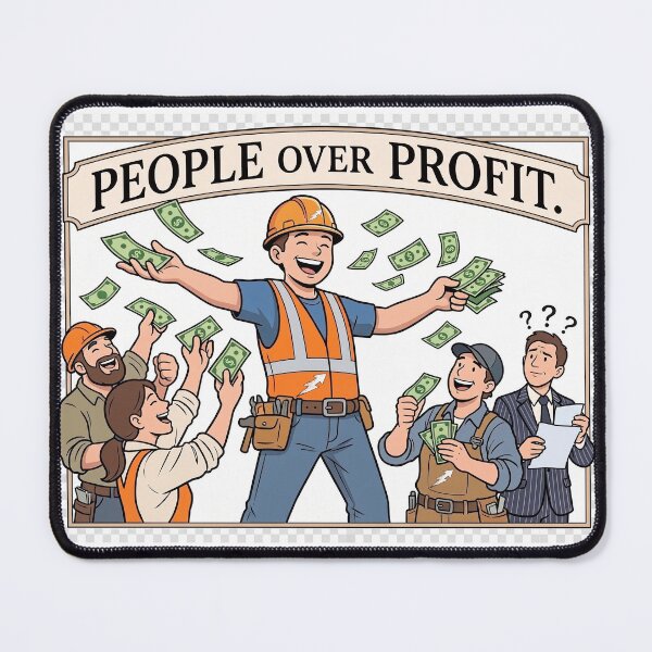 Item preview, People Over Profit: The Generous Worker designed and sold by wanabeyourdog.