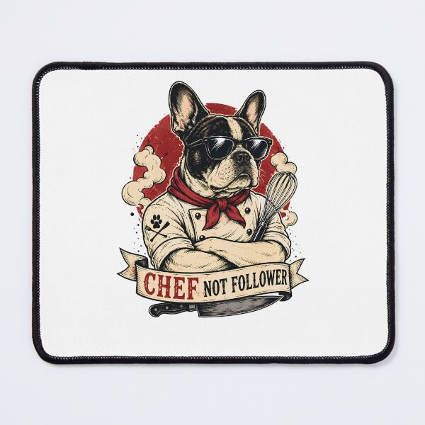 Item preview, French Bulldog Chef Not Follower | Funny Chef Dog | Frenchie Cooking Gift designed and sold by CH-4TEE.