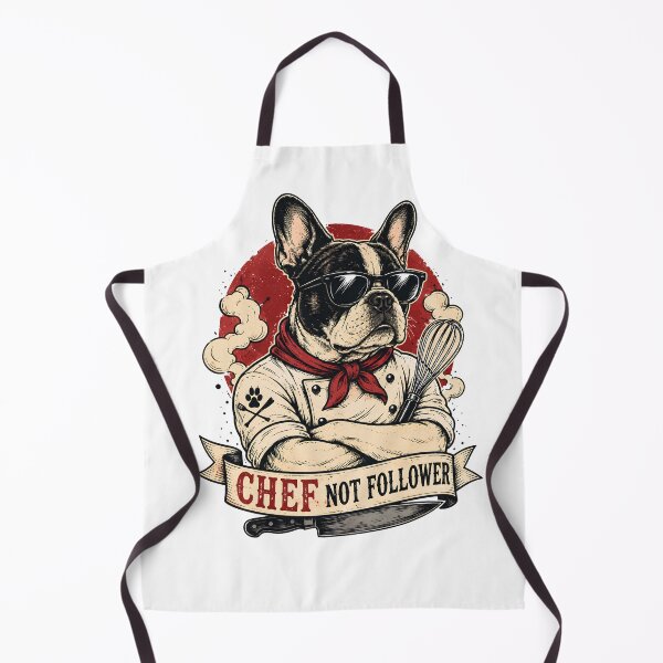 Item preview, French Bulldog Chef Not Follower | Funny Chef Dog | Frenchie Cooking Gift designed and sold by CH-4TEE.