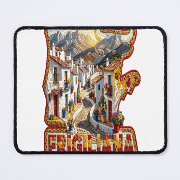 Item preview, Frigiliana Andalusian Mosaic Travel Sticker Summer Souvenir designed and sold by Imaginarium of Chaos falcon88 .