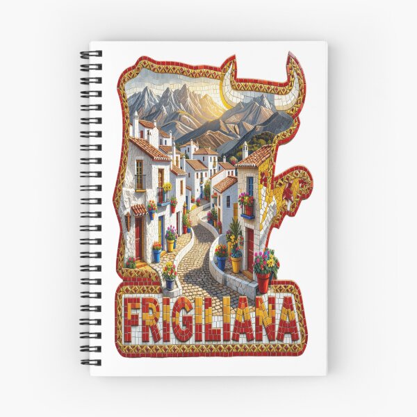 Item preview, Frigiliana Andalusian Mosaic Travel Sticker Summer Souvenir designed and sold by Imaginarium of Chaos falcon88 .