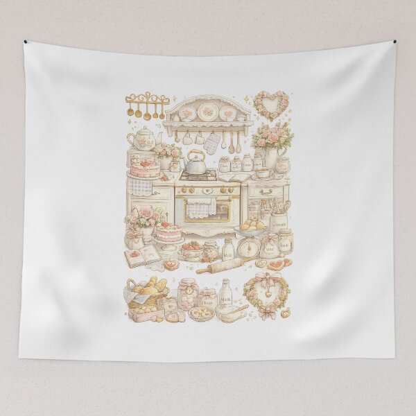 Item preview, Cottagecore Kitchen | Vintage Baking & Floral Home designed and sold by Blush and Bloom.
