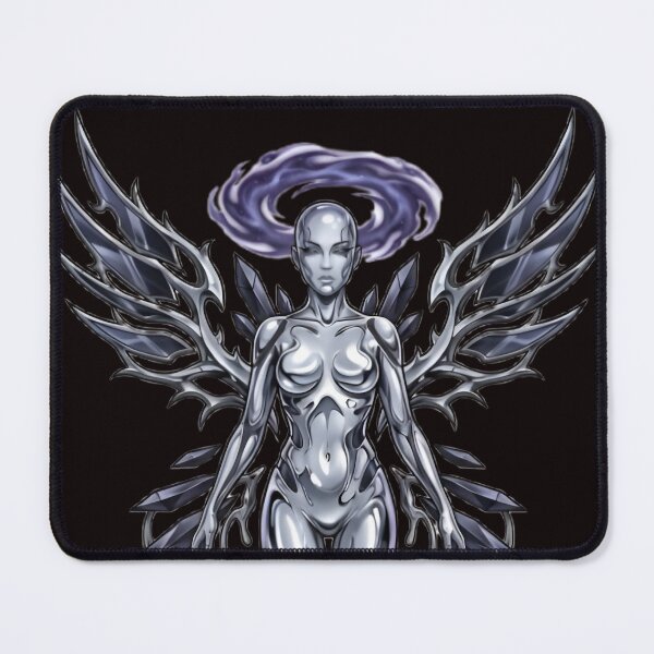 Item preview, Chromium Void Goddess | Dark Cosmic Fantasy Illustration designed and sold by UniqYou.