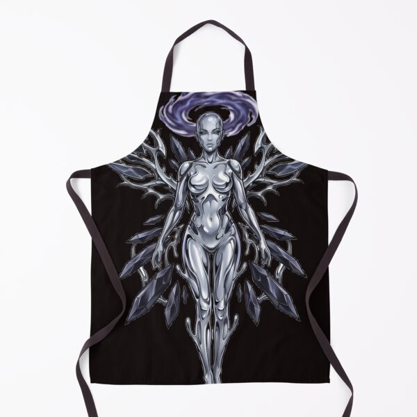 Item preview, Chromium Void Goddess | Dark Cosmic Fantasy Illustration designed and sold by UniqYou.