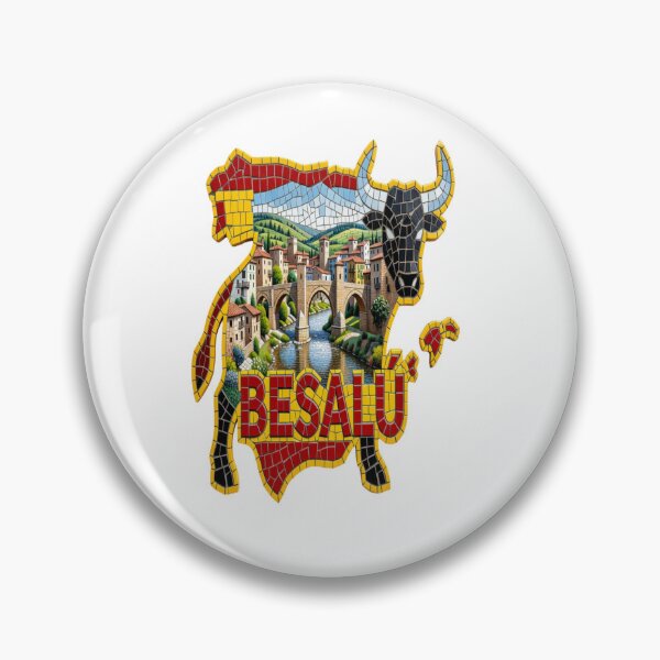 Item preview, Besalu Medieval Bridge Mosaic Travel Sticker Summer Souvenir designed and sold by Imaginarium of Chaos falcon88 .
