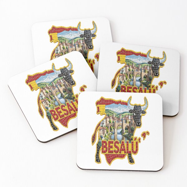 Item preview, Besalu Medieval Bridge Mosaic Travel Sticker Summer Souvenir designed and sold by Imaginarium of Chaos falcon88 .