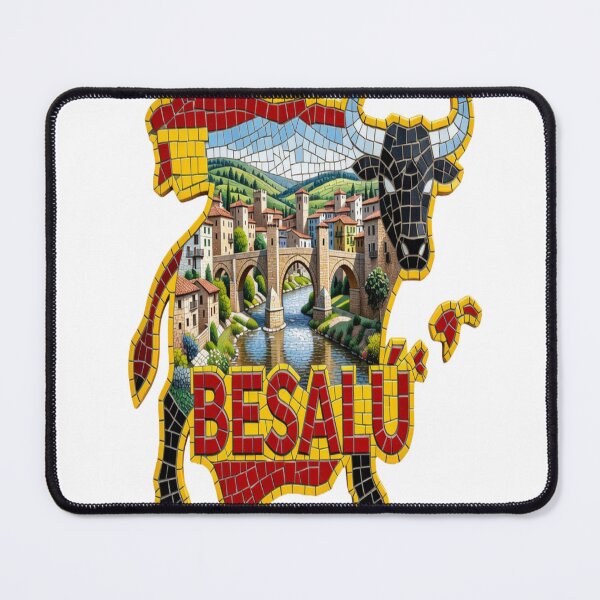 Item preview, Besalu Medieval Bridge Mosaic Travel Sticker Summer Souvenir designed and sold by Imaginarium of Chaos falcon88 .