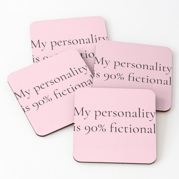 Item preview,  My Personality Is 90% Fictional Funny Reader Fantasy Quote designed and sold by Creations by lyne.