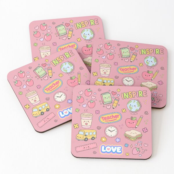 Item preview, Teacher Cute Pastel Seamless School Pattern Collage designed and sold by HowToCanadian.
