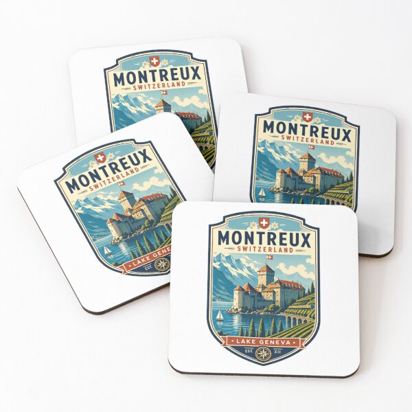 Item preview, Montreux Switzerland Lake Geneva Est. XII Swiss Travel Vacation Souvenir designed and sold by Simsimah26Parks.
