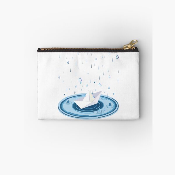Item preview, Paper Boat Floating in Rain Illustration designed and sold by Cutethings3.