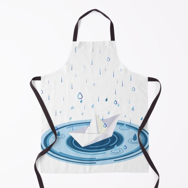 Item preview, Paper Boat Floating in Rain Illustration designed and sold by Cutethings3.