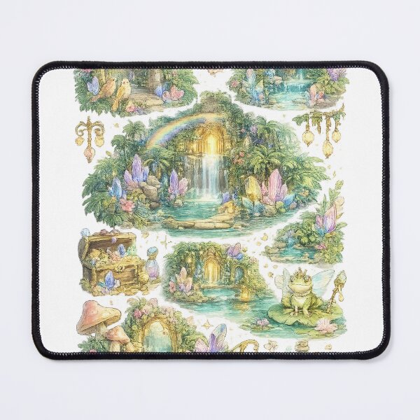 Item preview, Enchanted Fairy Garden | Magical Waterfall Fantasy designed and sold by Blush and Bloom.