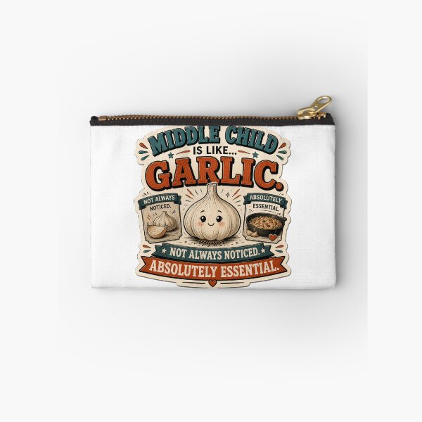 Item preview, Middle Child Is Like Garlic. Not Always Noticed. Absolutely Essential. designed and sold by OneDotSpot.