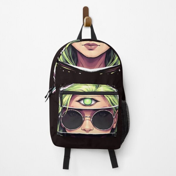 Item preview, Psychedelic Cosmic Third Eye Girl – Surreal Sci-Fi Aesthetic designed and sold by UniqYou.