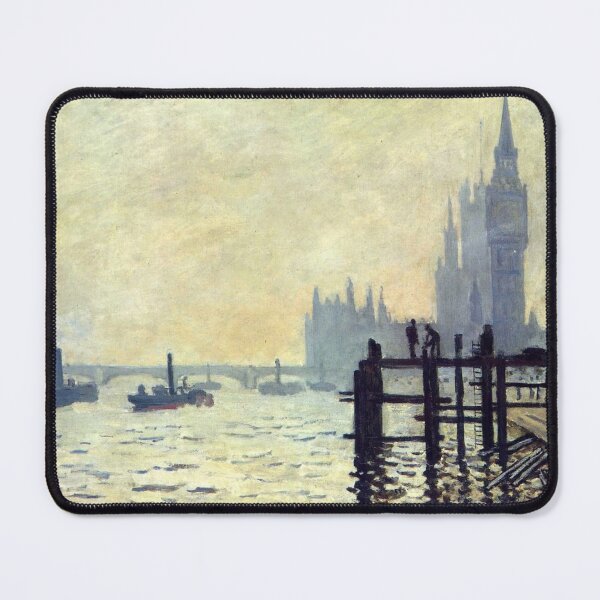 Item preview, The Thames Below Westminster Claude Monet painting designed and sold by ArtUnova.
