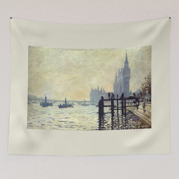 Item preview, The Thames Below Westminster Claude Monet painting designed and sold by ArtUnova.