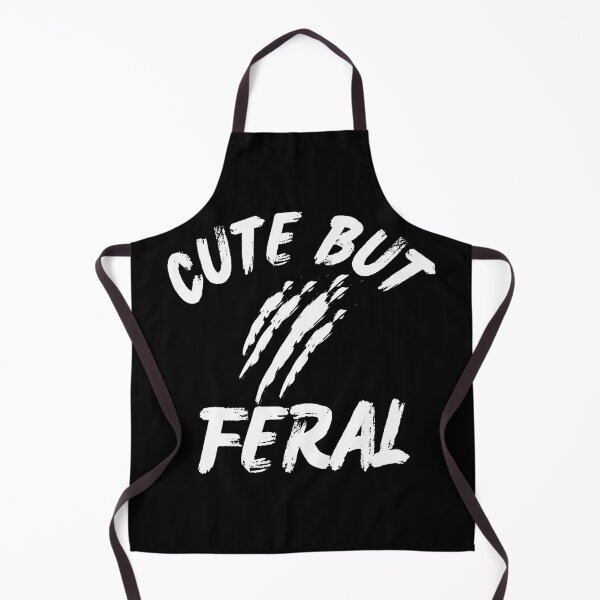 Item preview, Cute But Feral White Claw Marks Funny Quote Design designed and sold by HYPNK.