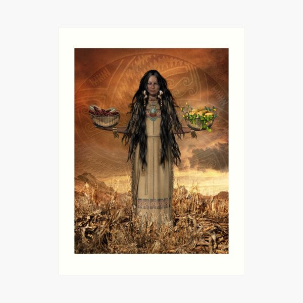 Three Sisters Sustainable Farming Art Print