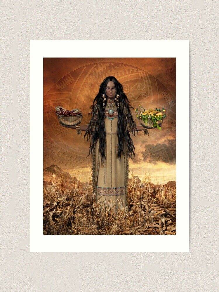 "Three Sisters Sustainable Farming" Art Print for Sale by Allegra