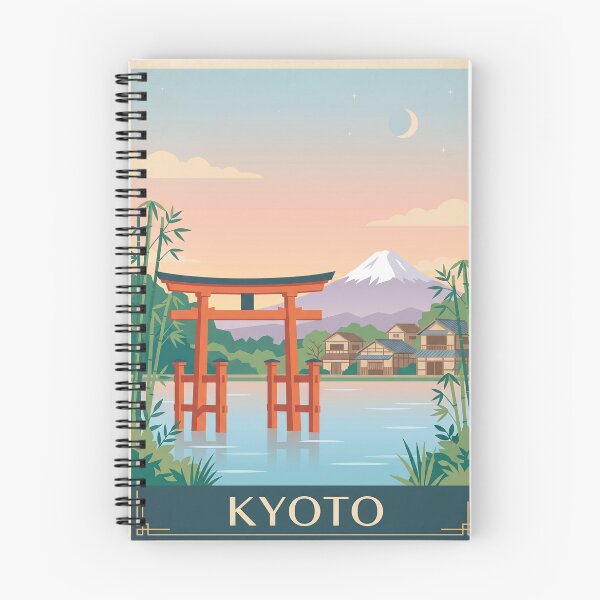 Item preview, Kyoto Japan Torii Gate Mt Fuji Minimalist Poster designed and sold by gerardimedina.