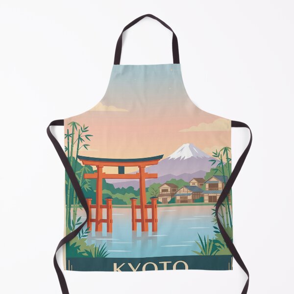 Item preview, Kyoto Japan Torii Gate Mt Fuji Minimalist Poster designed and sold by gerardimedina.