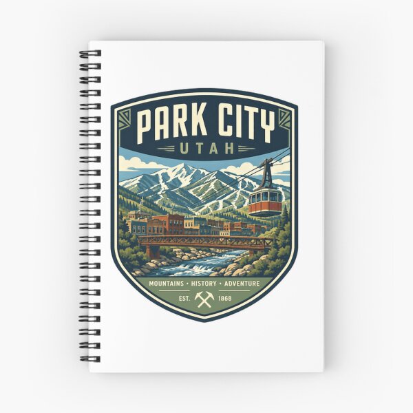 Item preview, Park City Utah Mountains History Adventure Travel Souvenir Skier Snowboarder designed and sold by Simsimah26Parks.
