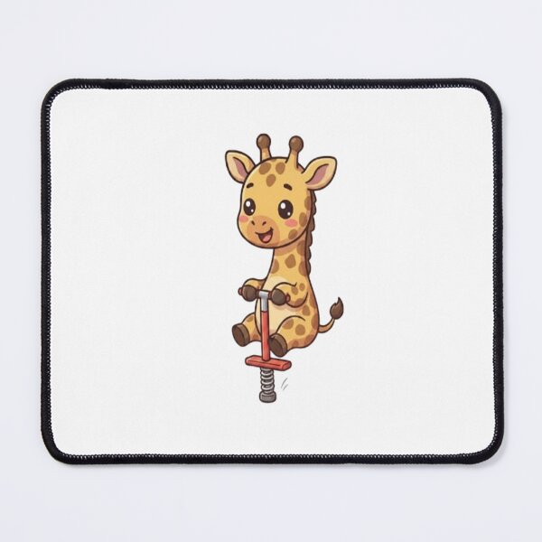 Item preview, Cute Giraffe Riding Pogo Stick designed and sold by Ella_Sketch.