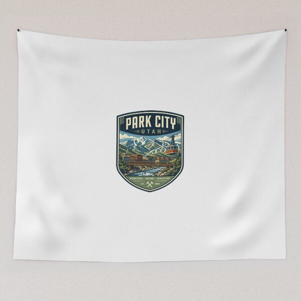 Item preview, Park City Utah Mountains History Adventure Travel Souvenir Skier Snowboarder designed and sold by Simsimah26Parks.