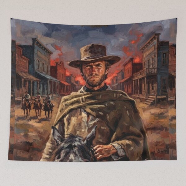 Item preview, High Plains Drifter Western Fine Art Tribute designed and sold by Art's Diner.