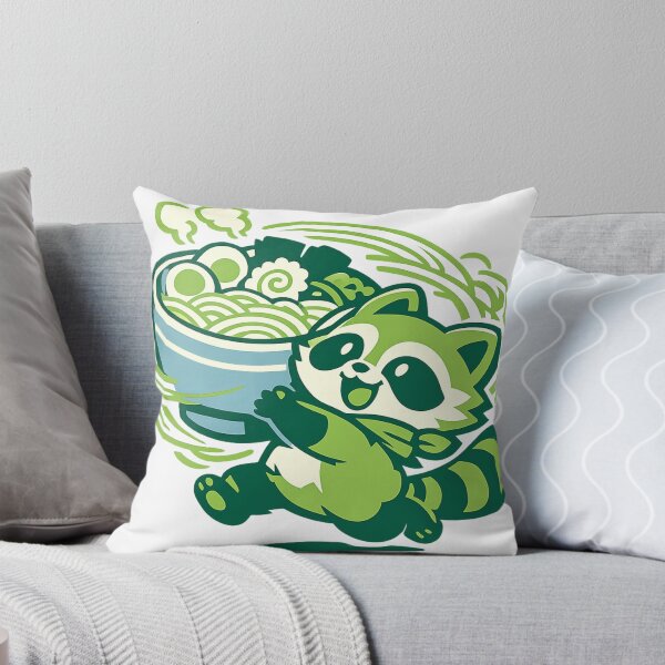 Item preview, Kawaii Tanuki Carrying Giant Ramen Bowl Japanese Foodie Sticker designed and sold by kawaii animal store (in Japan).