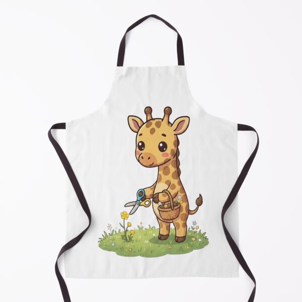 Item preview, Cute Giraffe Harvesting Wild Flowers designed and sold by Ella_Sketch.