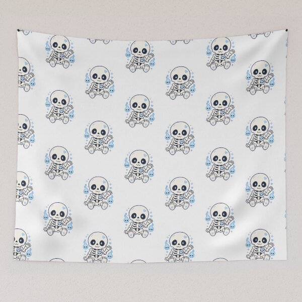 Item preview, Skelly Cutie – Cute Pastel Skeleton Sticker designed and sold by Cerys-GS.