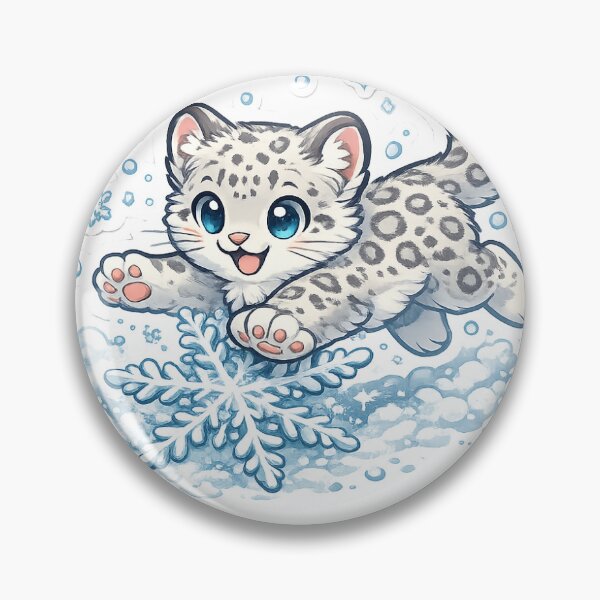 Item preview, Cute Snow Leopard Cub  designed and sold by InkPixell.