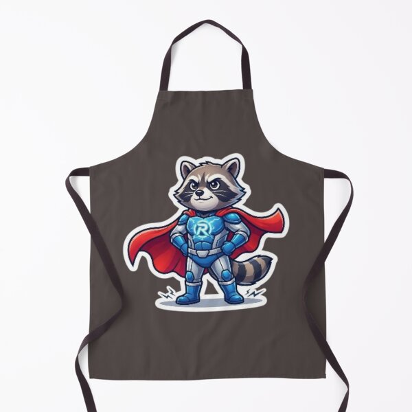 Item preview, Cute Superhero Raccoon Sticker designed and sold by UniqueDesigningshop .
