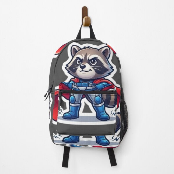 Item preview, Cute Superhero Raccoon Sticker designed and sold by UniqueDesigningshop .