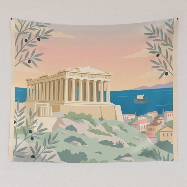 Item preview,  Visit Athens Acropolis Minimalist designed and sold by gerardimedina.