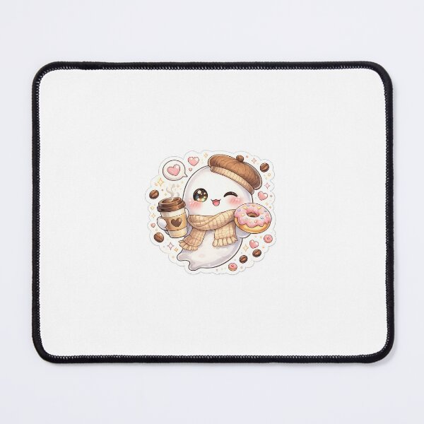 Item preview, Cute Ghost Coffee and Donut Sticker designed and sold by StickerVerse4798.