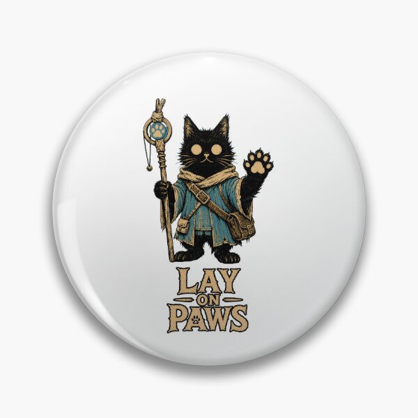 Item preview, Lay on Paws | Funny Paladin Cat designed and sold by Bisonia.