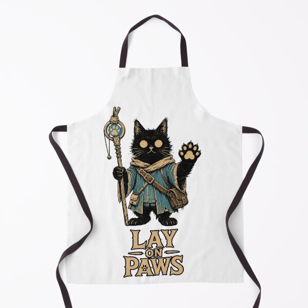 Item preview, Lay on Paws | Funny Paladin Cat designed and sold by Bisonia.