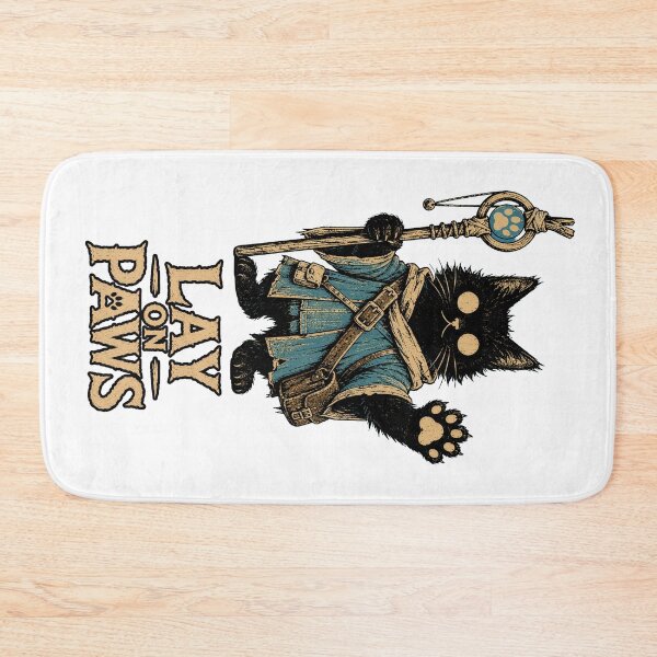 Item preview, Lay on Paws | Funny Paladin Cat designed and sold by Bisonia.