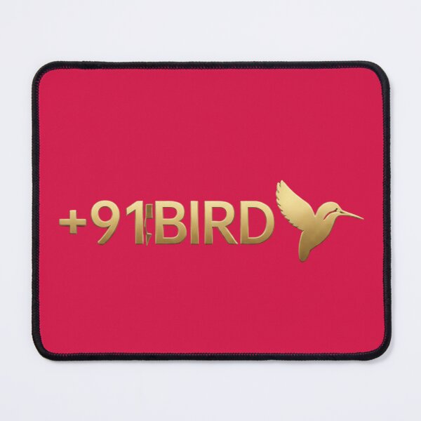 Item preview, +91BIRD First Logo (Shining Gold) designed and sold by Plus91BIRD.
