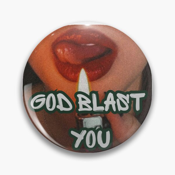 Item preview, God Blast You – Attitude Girl Sticker | Funny Sassy Aesthetic Flame Art designed and sold by velvetwings.
