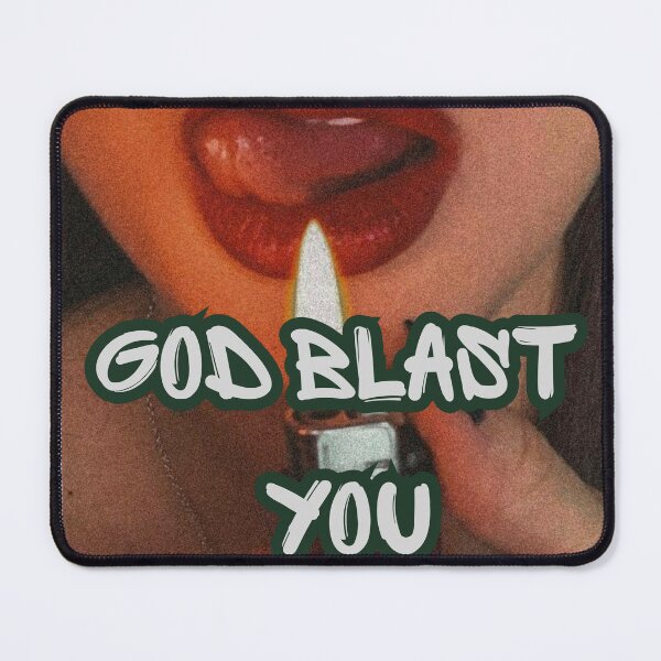 Item preview, God Blast You – Attitude Girl Sticker | Funny Sassy Aesthetic Flame Art designed and sold by velvetwings.
