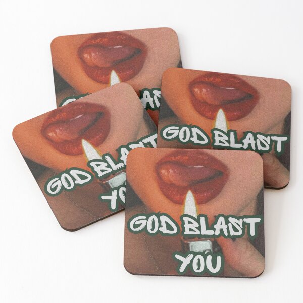 Item preview, God Blast You – Attitude Girl Sticker | Funny Sassy Aesthetic Flame Art designed and sold by velvetwings.