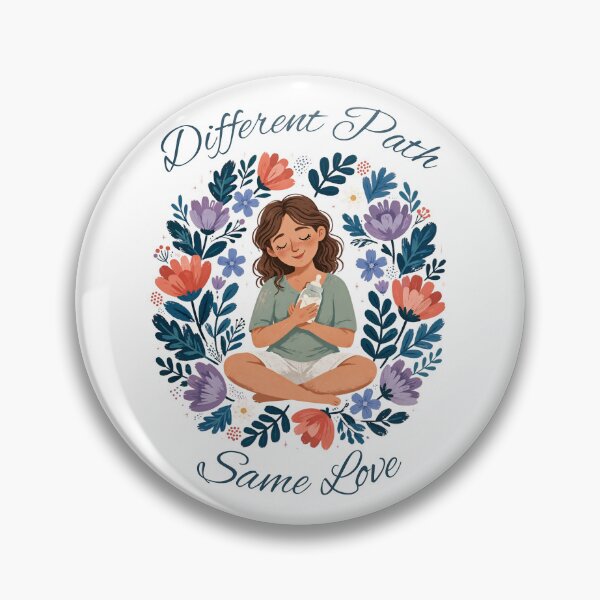 Item preview, Different Path Same Love - Bottle Feeding Mom Floral Wreath designed and sold by Neurospicy Trolls.