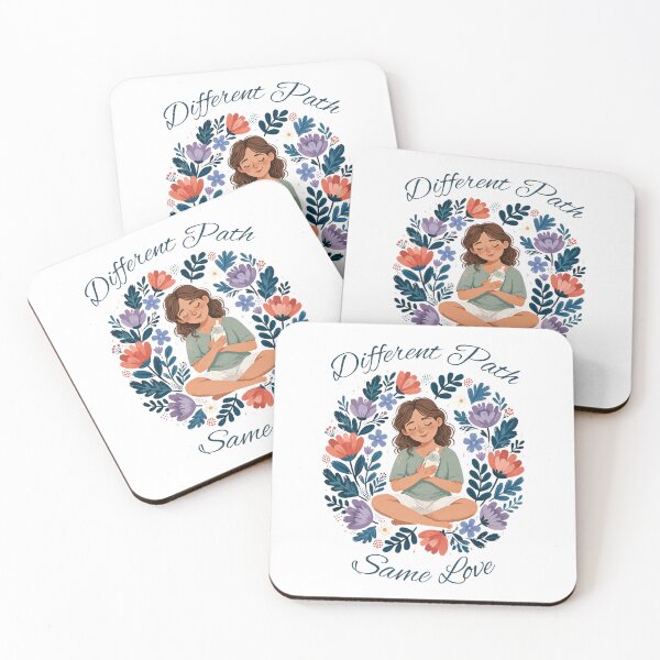 Item preview, Different Path Same Love - Bottle Feeding Mom Floral Wreath designed and sold by Neurospicy Trolls.