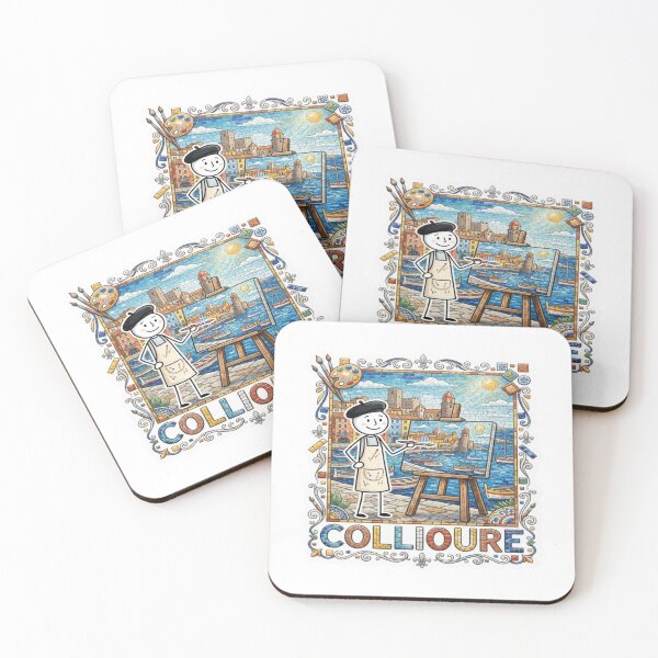 Item preview, Collioure Artist Mosaic Travel Sticker Summer Souvenir designed and sold by Imaginarium of Chaos falcon88 .
